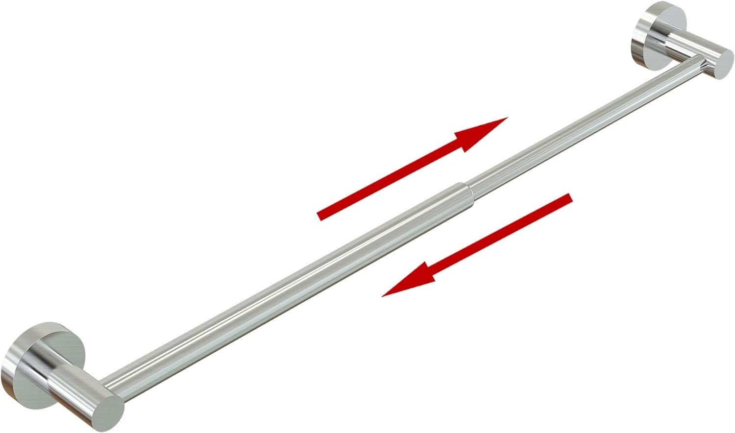 Towel Bar – Adjustable 304 Stainless Steel Towel Holder for Bathroom (11.8inch-22.6inch) Sturdy and Rustproof Wall Mounted Towel Rack for Bathroom Accessories, Silver…