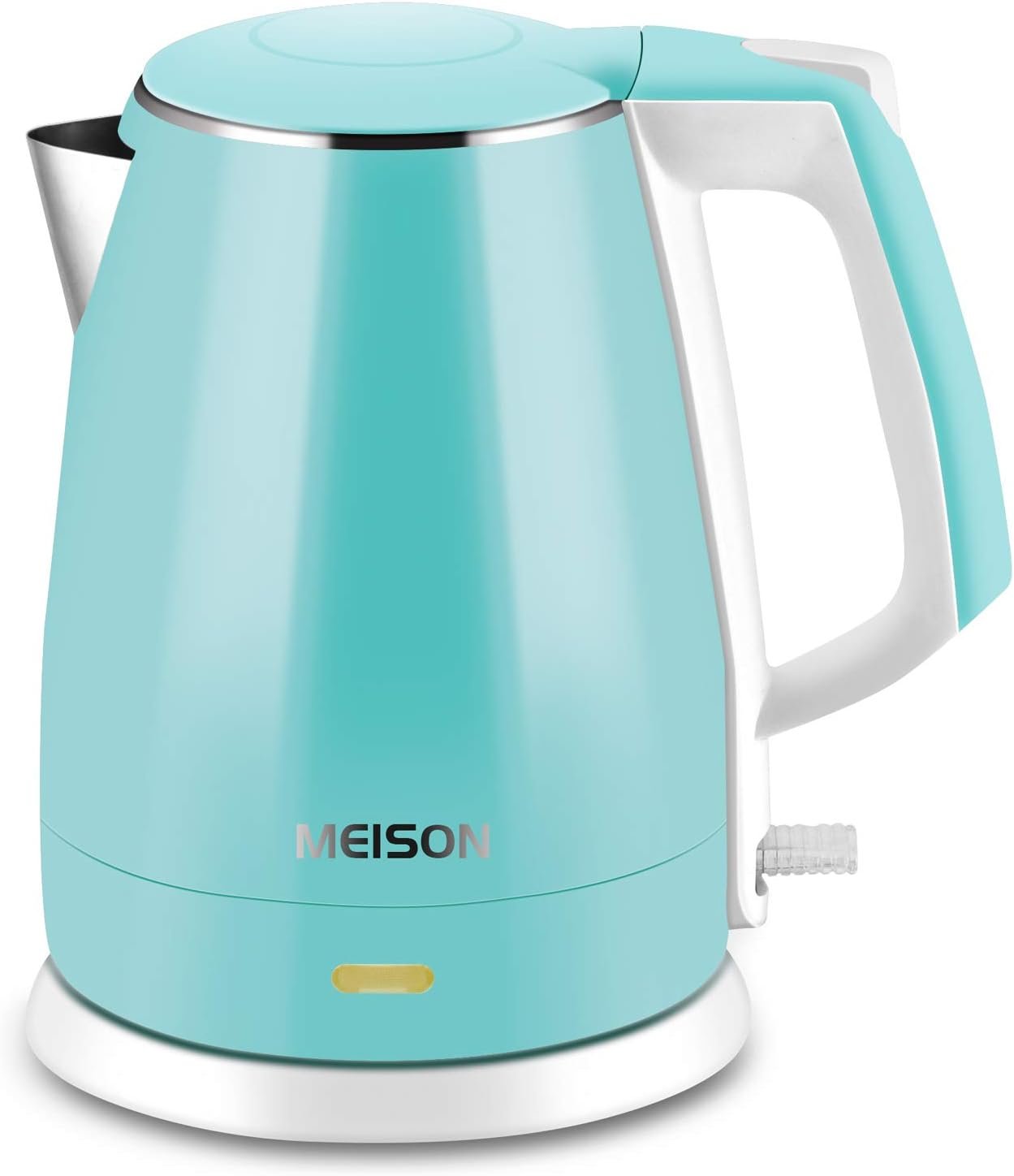 Electric Kettle(BPA Free), Double Wall Water Boiler Heater, Stainless Steel Interior, Cool Touch Coffee Pot & Tea Kettle, Auto Shut-Off and Boil-Dry Protection, 1.5L, 2 Year Warranty