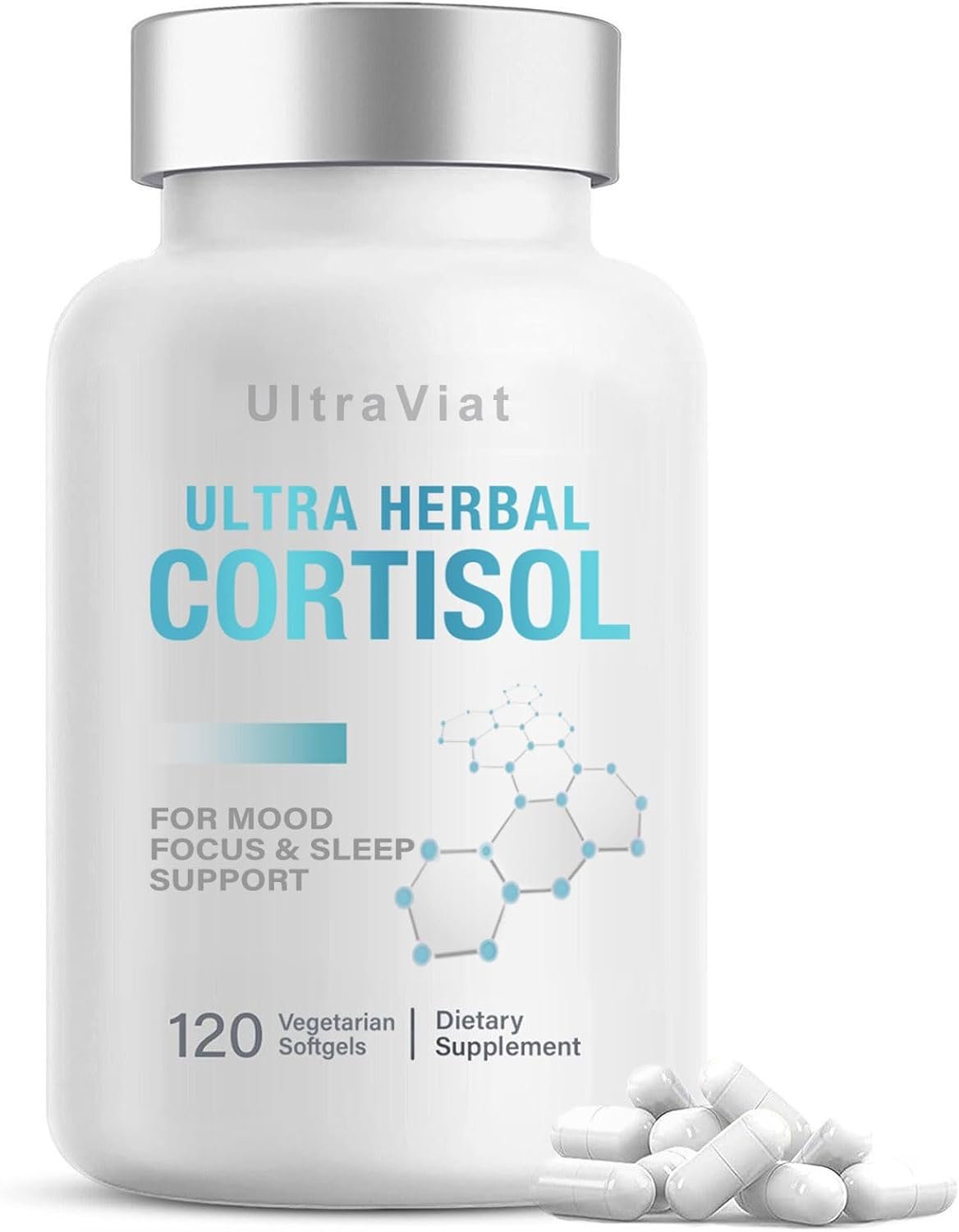 Cortisol Supplements for Women/Men, Cortisol Reducer with Ashwagandha, Rhodiola Rosea, L-Theanine, Support Hormone Balance, Stress & Sleep