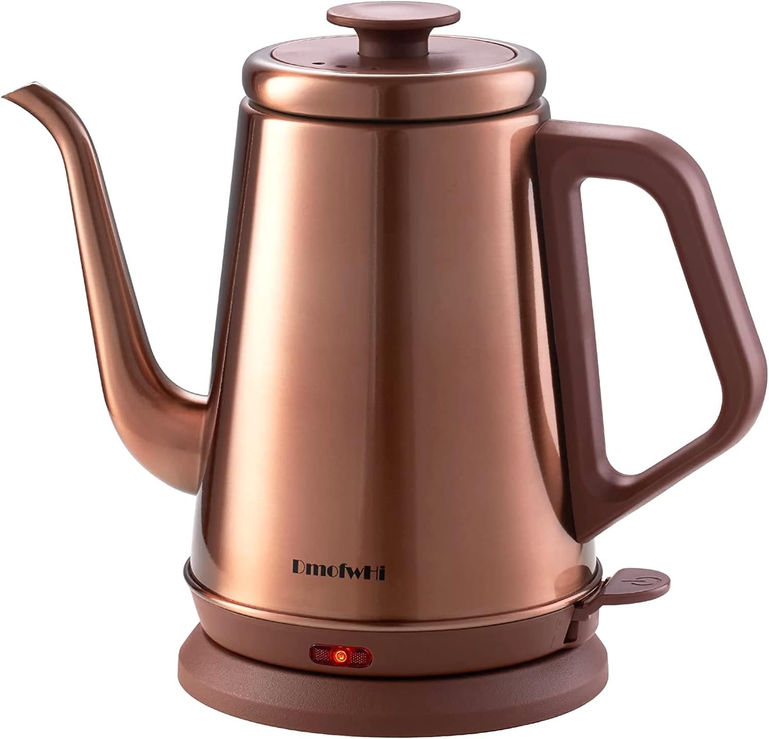 DmofwHi 1000W Gooseneck Electric Kettle (1.0L),100% Stainless Steel BPA Free Tea Kettle with Auto Shut – Off Protection, Pour Over Coffee Kettle -Copper