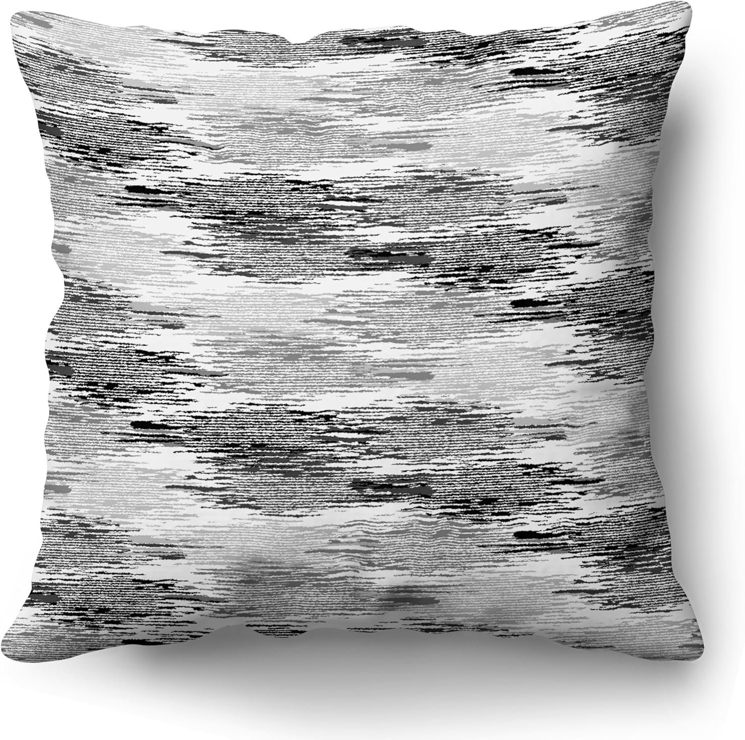 Americanflat 20×20 Throw Pillow with Sewn-in Insert – All-in-One Decorative Pillows – No Cover Needed – Soft and Durable Cushion for Bed or Sofa – Polyester – Black, Grey and White