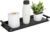 Toilet Paper Basket, Stainless Steel Toilet Tank Tray with Handle for Organizing – Toilet Paper Basket Storage for Toilet Tank, Bathroom, Kitchen Counter (Black)